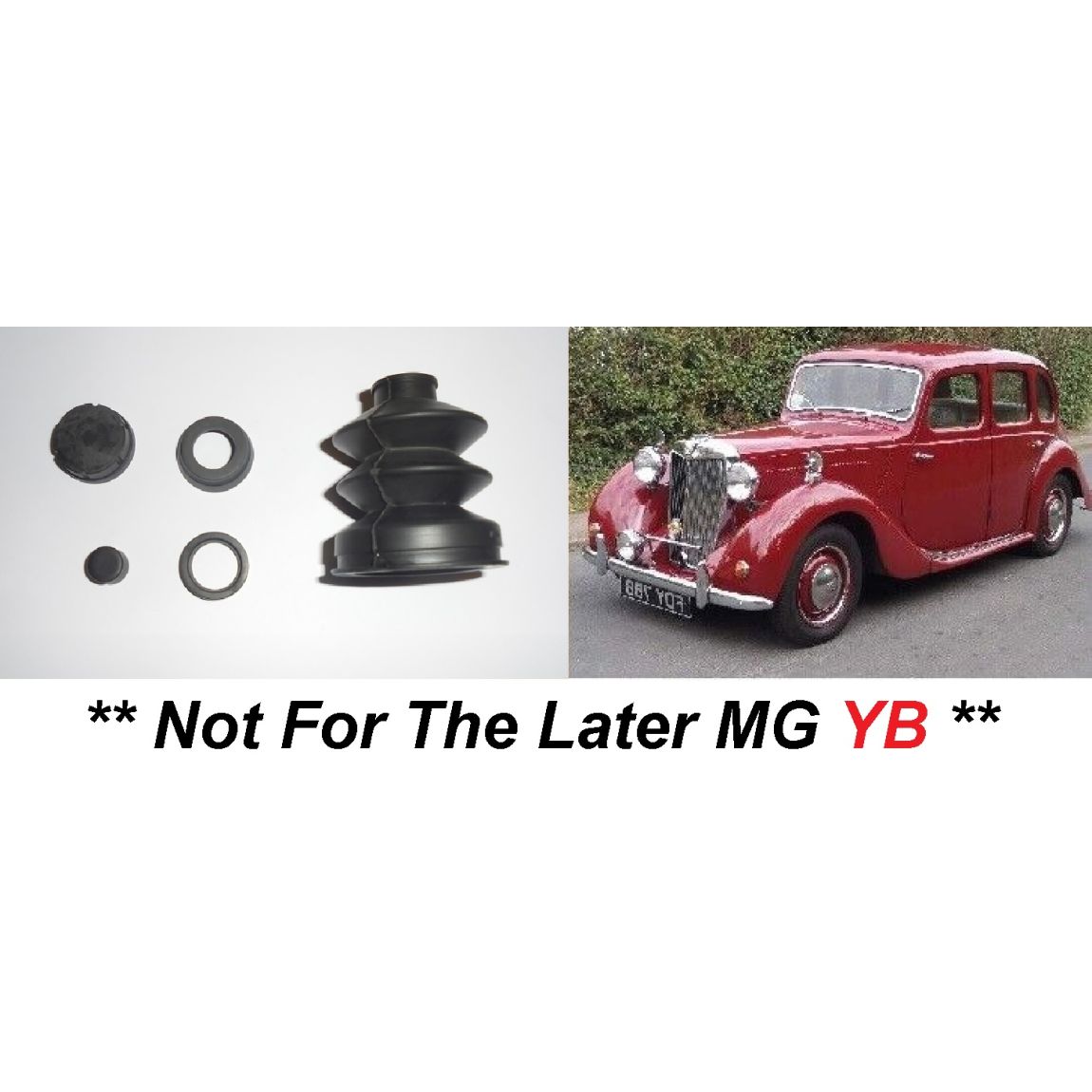 BRAKE MASTER CYLINDER REPAIR SEALS KIT (MG YA Saloon) (**1947- 51 Only**) 